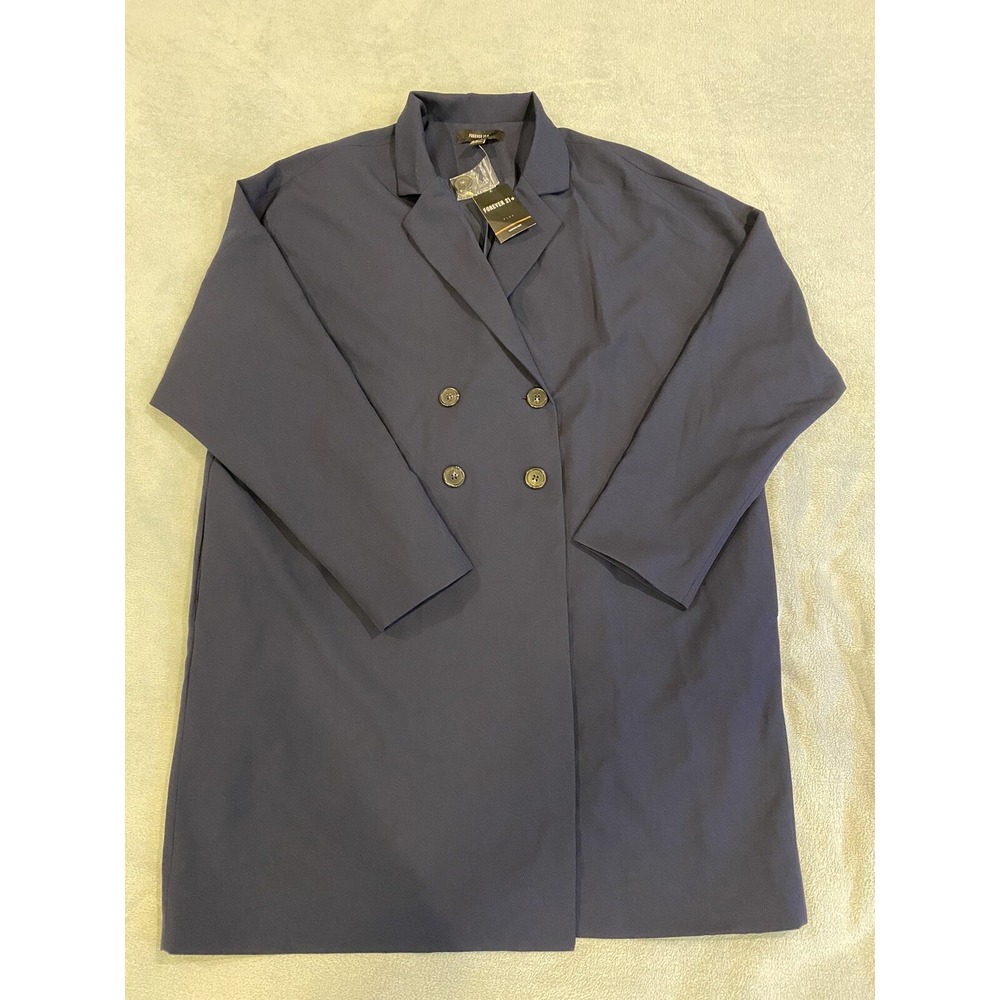 NWT Forever 21 Blazer Jacket Navy Blue Womens 3XL Career Jacket New With Tags!
